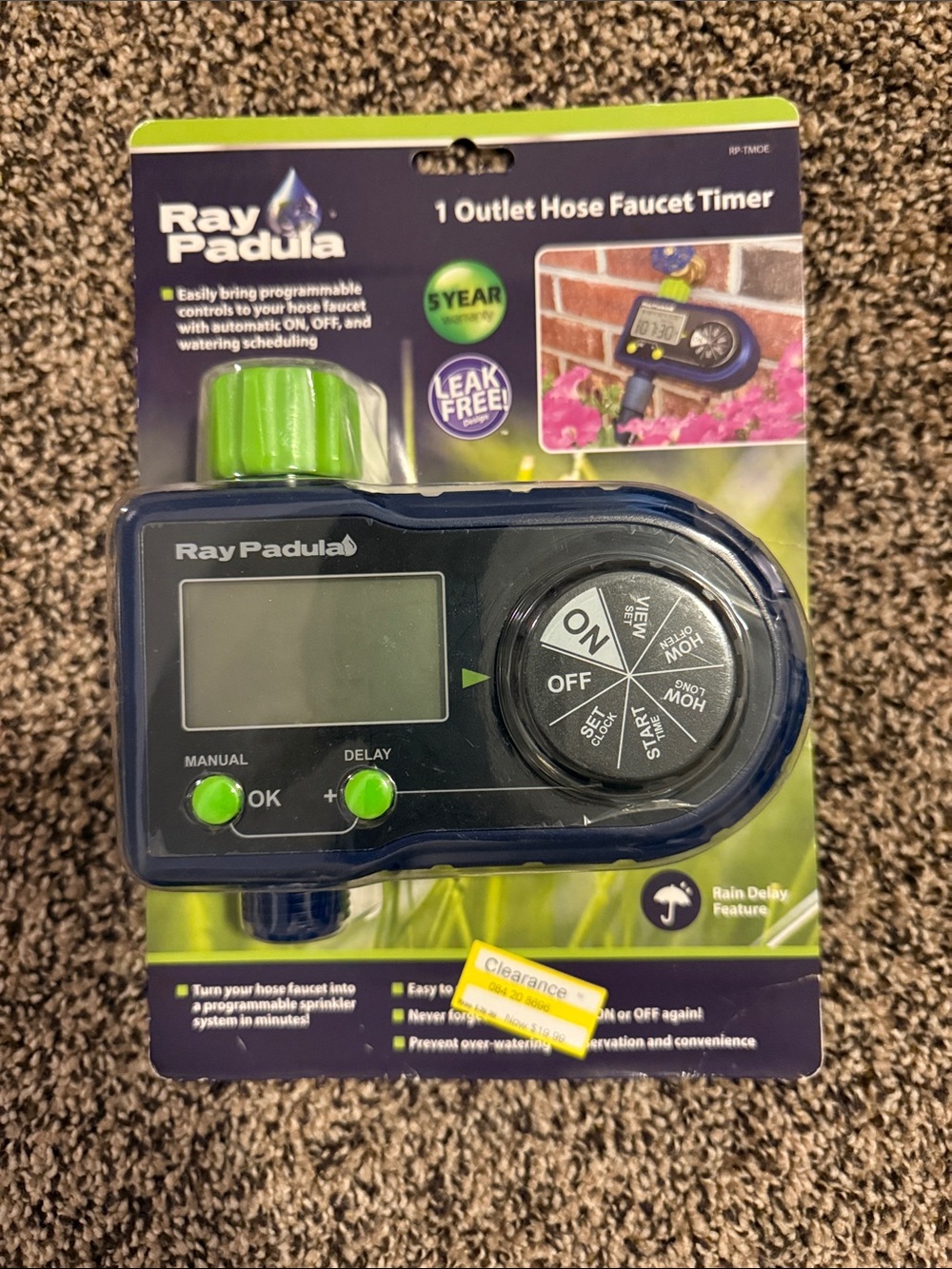 1-Outlet Hose Faucet Timer